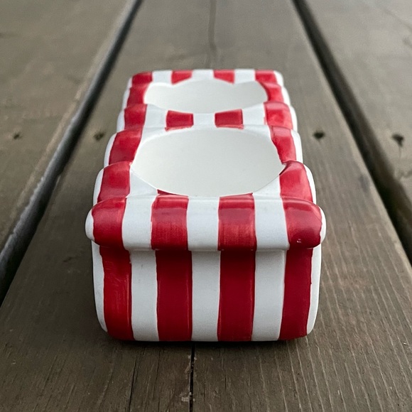 Yankee Candle Ceramic Ribbon Candy Tealight Candle Holder - Picture 4 of 8